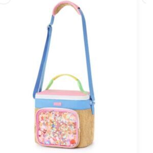 Packed Party Bring On the Confetti Insulated Cooler Bag NWT Pink Glitter
